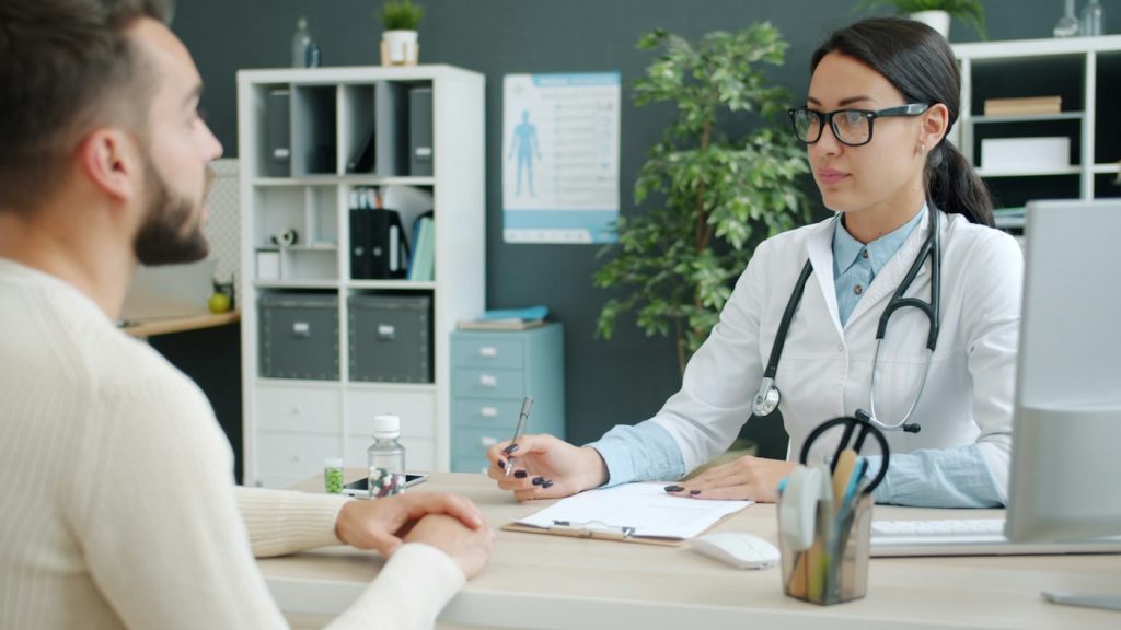 Doctor in a consultation with a patient